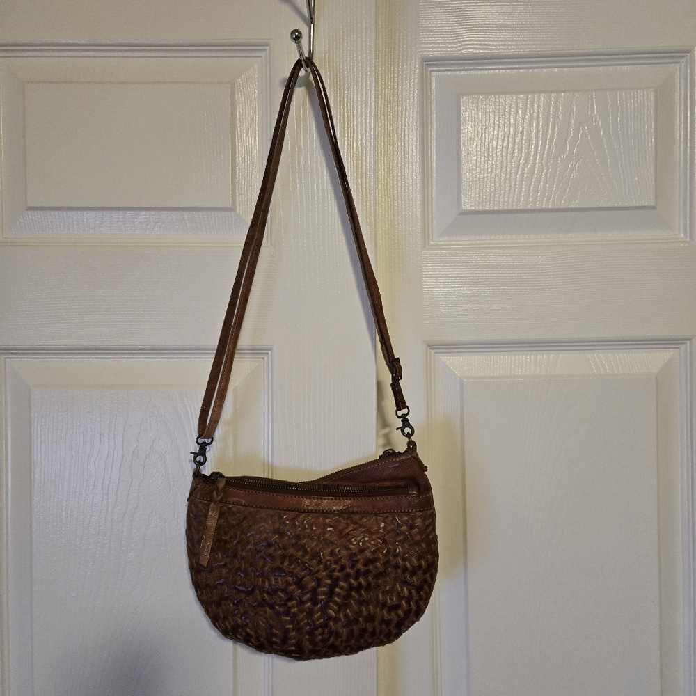 AMSTERDAM HERITAGE Brown Leather Crossbody Bag